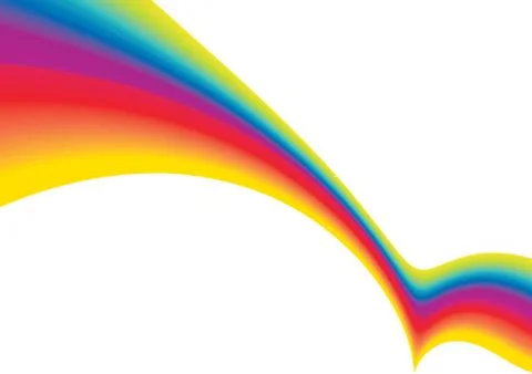 Abstract rainbow background with copy space, vector illustration Stock Illustration