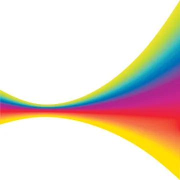 Abstract rainbow background with copy space, vector illustration Stock Illustration