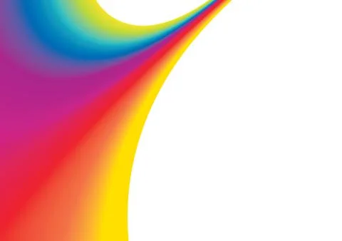 Abstract rainbow background with copy space, vector illustration Stock Illustration