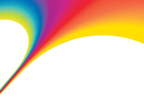 Abstract rainbow background with copy space, vector illustration Stock Illustration