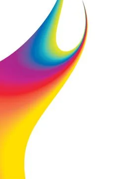 Abstract rainbow background with copy space, vector illustration Illustrazione stock