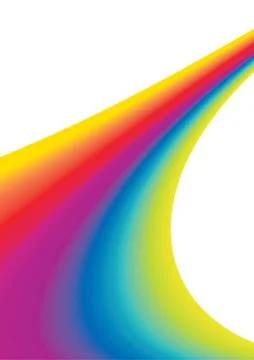 Abstract rainbow background with copy space, vector illustration Stock Illustration