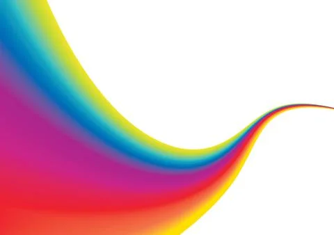 Abstract rainbow background with copy space, vector illustration Stock Illustration