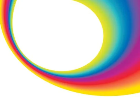 Abstract rainbow background with copy space, vector illustration Stock Illustration