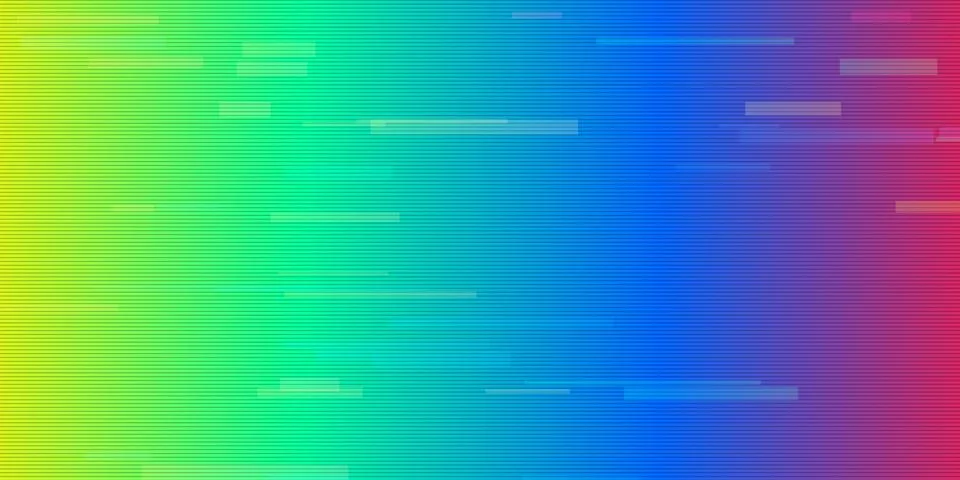 Abstract rainbow background with digital glitch effect Illustrazione stock