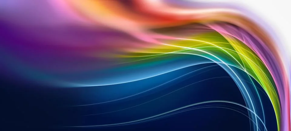 Abstract Rainbow Background Stock Illustration