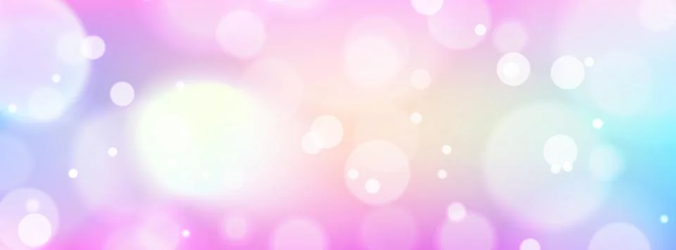 Abstract rainbow background with large bokeh and colorful confetti 库存插图