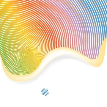 Abstract rainbow background with space for text, vector illustration Stock Illustration