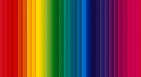 Abstract rainbow background with vertical colorful stripes, gradient spectrum Stock Illustration