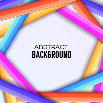 Abstract rainbow banner form background concept. Vector illustra Stock Illustration