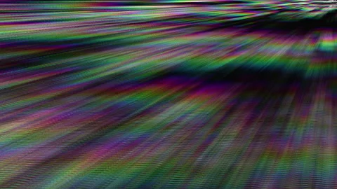 Abstract rainbow beams of light, prism glitch effect background animation Stock Footage 290784214