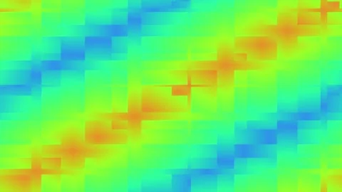 Abstract rainbow blocky pattern moving animation seamlessly looping animation. Stock Footage 337670141
