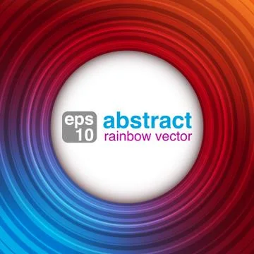 Abstract Rainbow Circle Background Illustrazione stock
