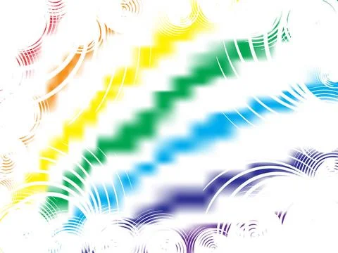 Abstract rainbow circle background. Vector abstract rainbow circle backgro... Stock Photos