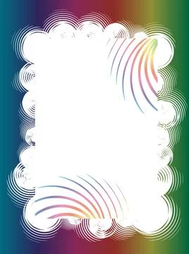 Abstract rainbow circle background. Vector abstract rainbow circle backgro... Stock Photos