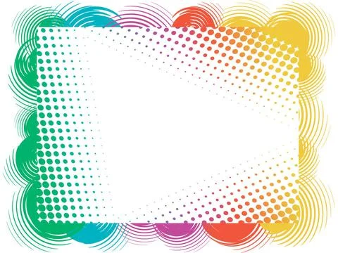 Abstract rainbow circle card. Vector abstract rainbow circle card. Vector ... Foto stock