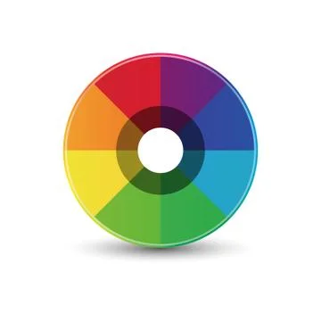 Abstract rainbow circle icon Stock Illustration