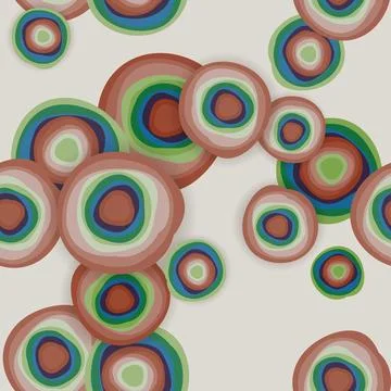 Abstract rainbow circles background Stock Illustration