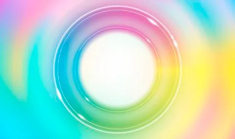 Abstract rainbow circles background vector Stockillustratie