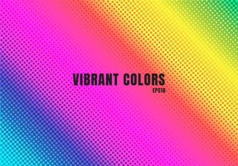 Abstract rainbow color background with halftone texture. Colorful  smooth gra Stock Illustration