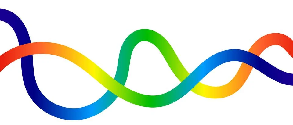 Abstract Rainbow Color Lines Pattern. Vector Rainbow lines Background. Color Illustrazione stock