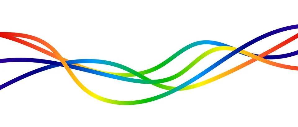 Abstract Rainbow Color Lines Pattern. Vector Rainbow lines Background. Color Stock Illustration