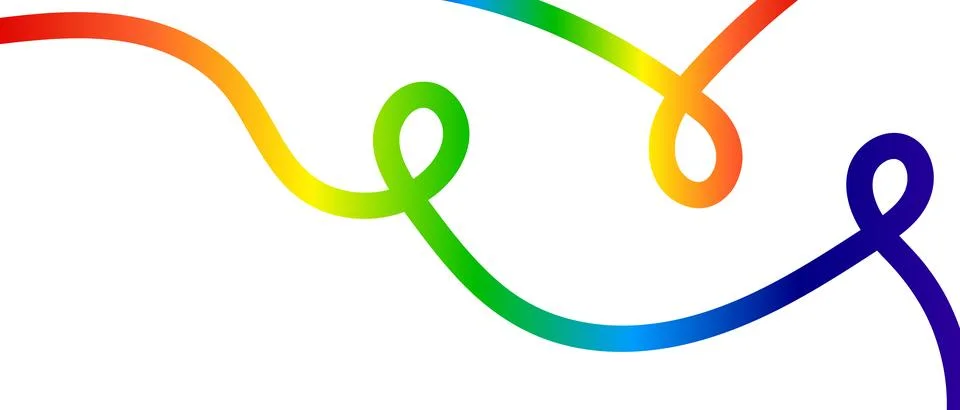 Abstract Rainbow Color Lines Pattern. Vector Rainbow lines Background. Color Stock Illustration
