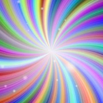 Abstract rainbow colored star background Stock Illustration
