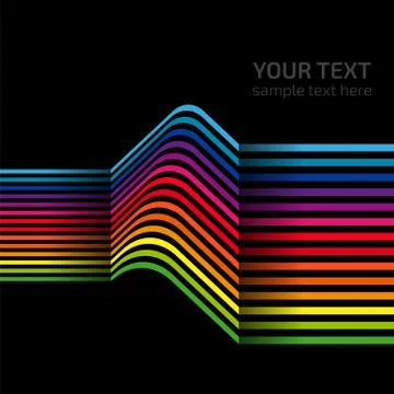 Abstract rainbow colours for background. Vector illustration. Stock Illustration