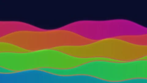 Abstract Rainbow Contour Background Seamless Loop Stock Footage 341813353