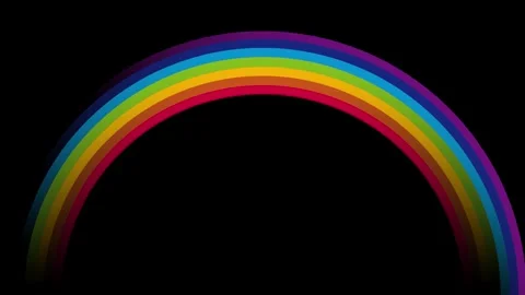 Abstract rainbow with copy space. Animated illustration Stock Footage 265159162