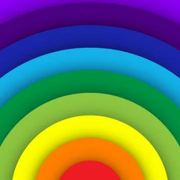 Abstract rainbow curve background Stock Illustration