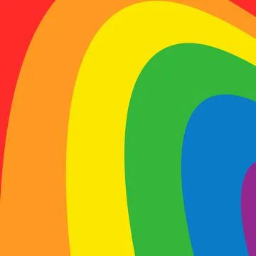 Abstract rainbow curve background. Illustrazione stock