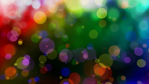 Abstract rainbow defocused blur bokeh light background – seamless looping, 4K Stock Footage 78774630