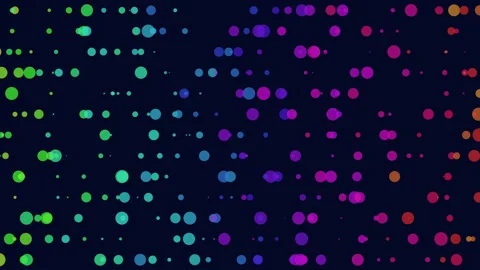 Abstract rainbow dots pattern in rows 動画素材 202050895