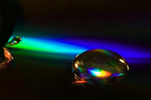 Abstract rainbow drop Stock Photos