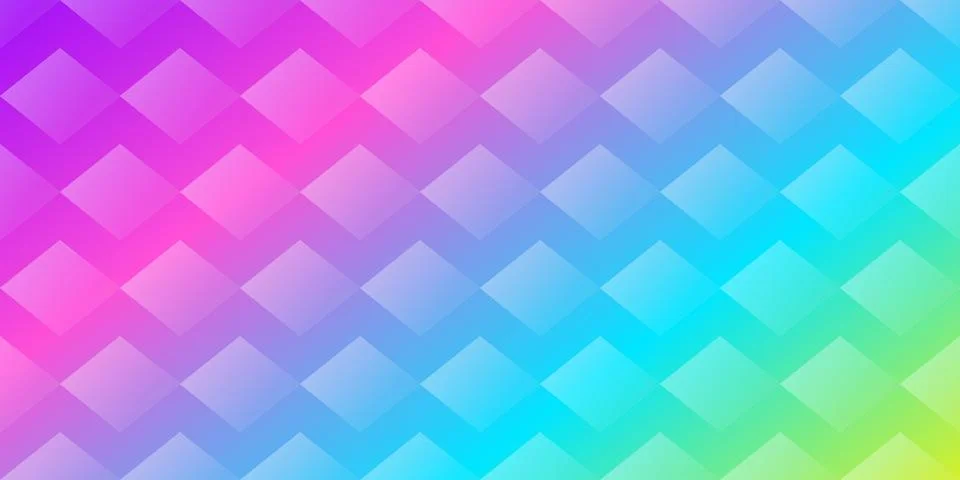 Abstract rainbow geometric pattern with colorful shapes Stockillustratie
