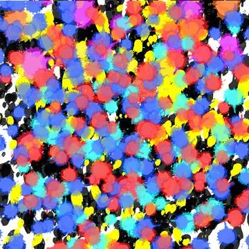 Abstract rainbow glowing circles Stock Illustration