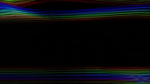 Abstract rainbow glowing lighting isolated on the dark background. Stock Footage 219713902