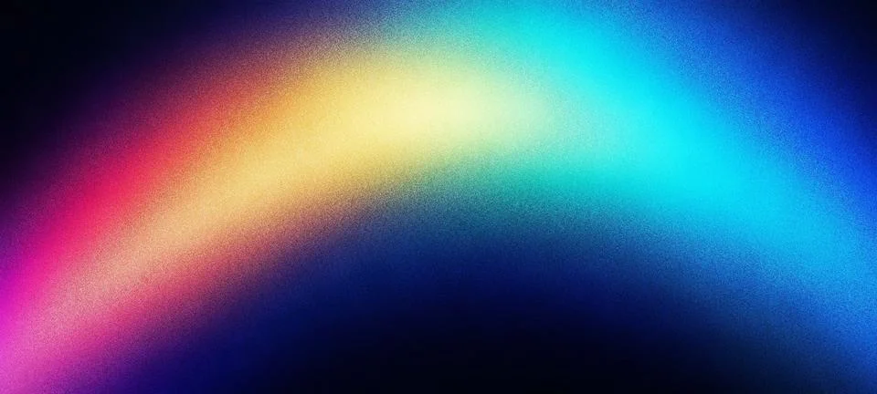 Abstract rainbow gradient background with grainy texture 库存插图