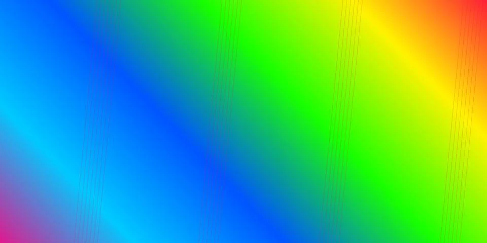 Abstract rainbow gradient background with thin vertical lines Stock Illustration