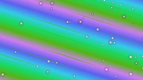 Abstract Rainbow Gradient Diagonal Stripes with Sparkling Particles Stock Footage 331926561