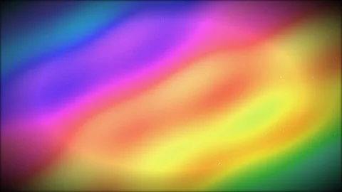 Abstract Rainbow Gradient Wavy Motion Background, Fluid Neon Aurora Borealis 库存影片 338396621