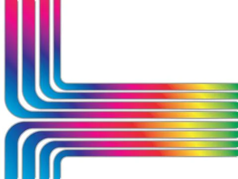 Abstract rainbow Stock Illustration