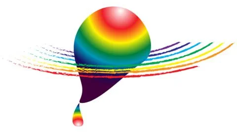 Abstract rainbow Stock Illustration