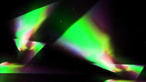 Abstract Rainbow Light Flare in Space | Star Field &amp; Dust Overlay by NipaArts Stock Footage 312515276
