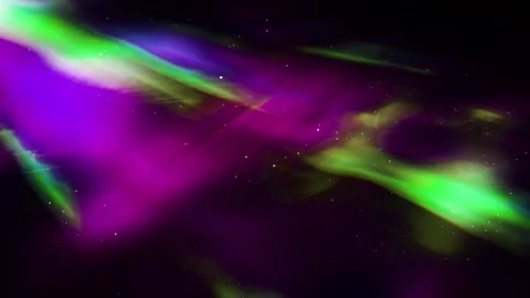 Abstract Rainbow Light Flare in Space | Star Field &amp; Dust Overlay by NipaArts Stock Footage 312515279