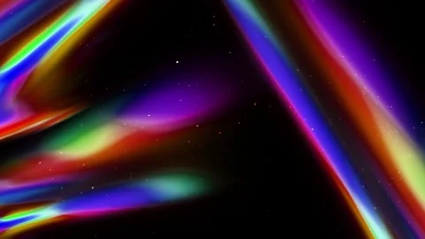 Abstract Rainbow Light Flare in Space | Star Field &amp; Dust Overlay by NipaArts Stock Footage 312515282