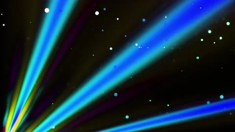 Abstract Rainbow Light Flare in Space | Star Field &amp; Dust Overlay by NipaArts Stock Footage 312515291