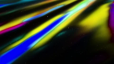 Abstract Rainbow Light Flare in Space | Star Field &amp; Dust Overlay by NipaArts Stock Footage 312515302